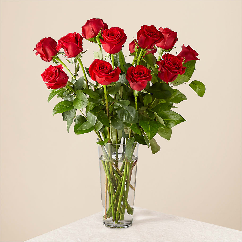 Long Stem Red Rose Bouquet – KATHY'S FLOWERS, Adair OK