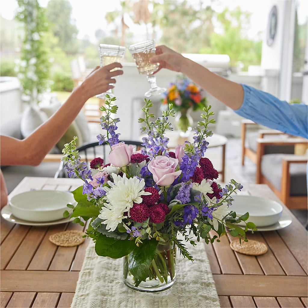 Violet Frost Bouquet – KATHY'S FLOWERS, Adair OK