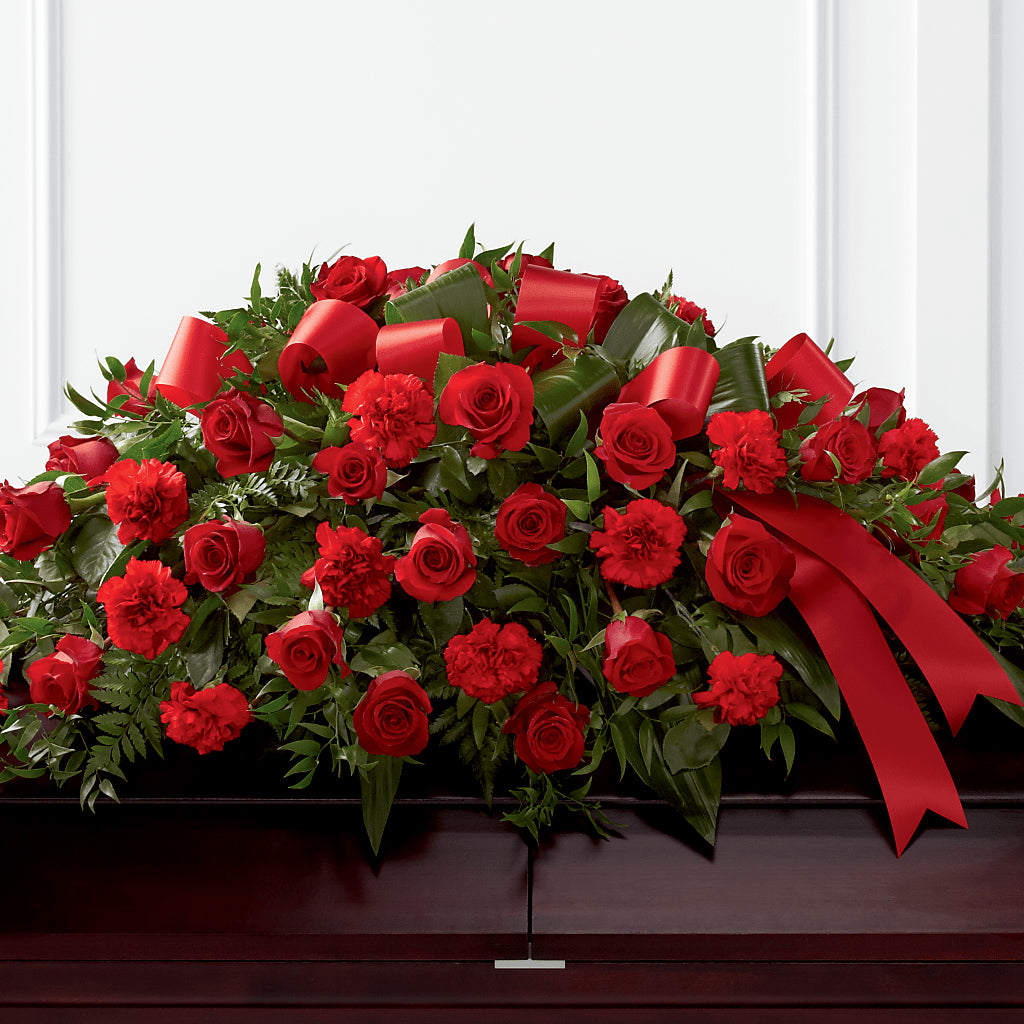 Tribute of Life Casket Spray – KATHY'S FLOWERS, Adair OK