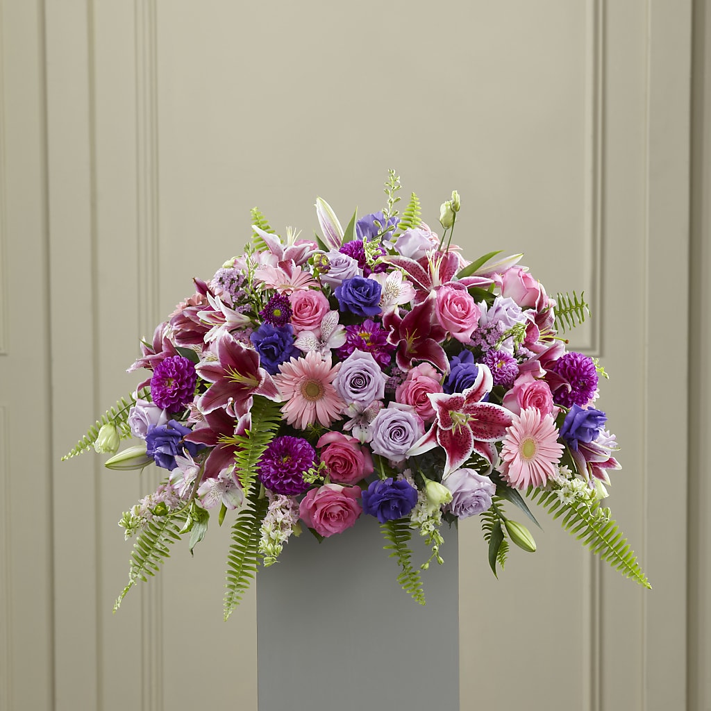 Fare Thee Well Pedestal – KATHY'S FLOWERS, Adair OK