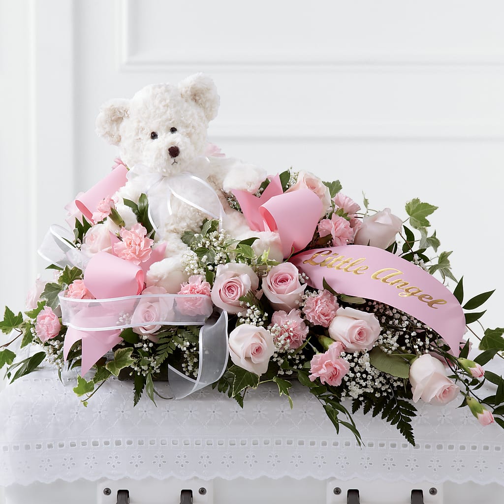 Touch of Sympathy Casket Spray – KATHY'S FLOWERS, Adair OK