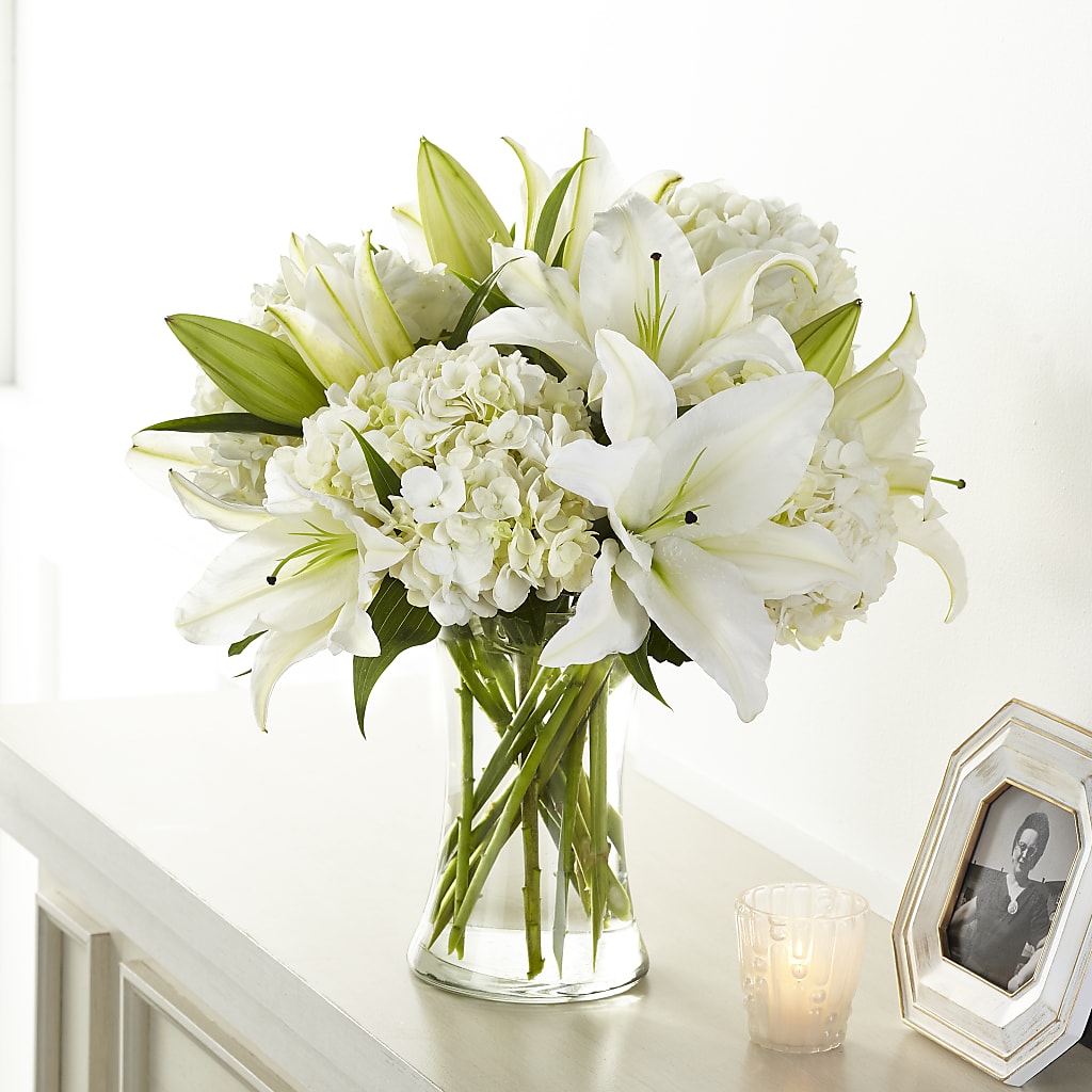 Compassionate Lily Bouquet – KATHY'S FLOWERS, Adair OK