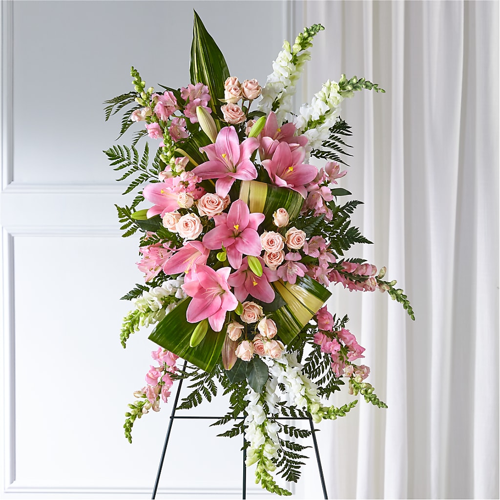 Elegant Embrace Standing Spray – KATHY'S FLOWERS, Adair OK