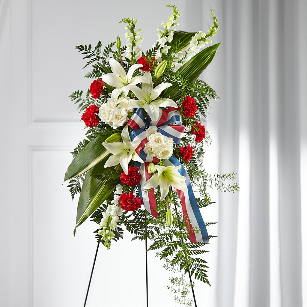 Stars of Life Standing Spray – KATHY'S FLOWERS, Adair OK