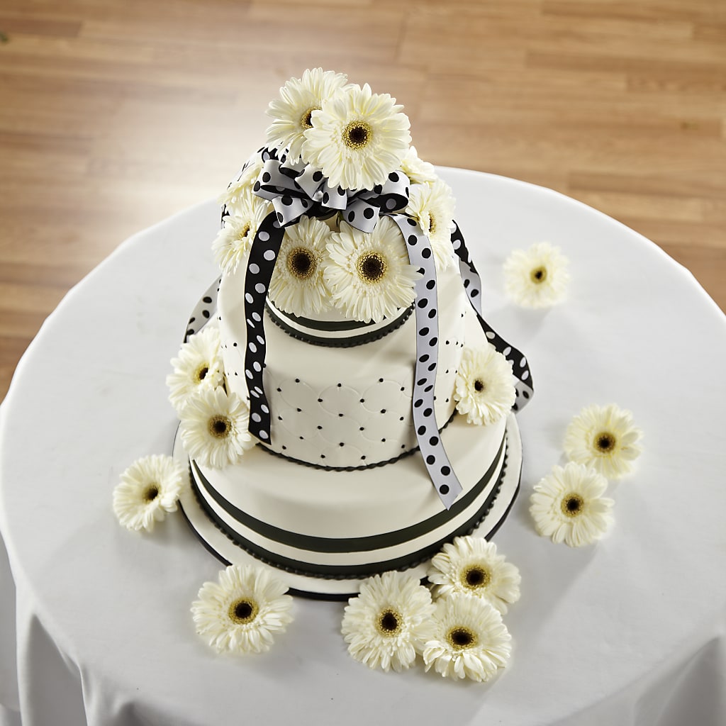 Simple Sophistication Cake Décor – KATHY'S FLOWERS, Adair OK