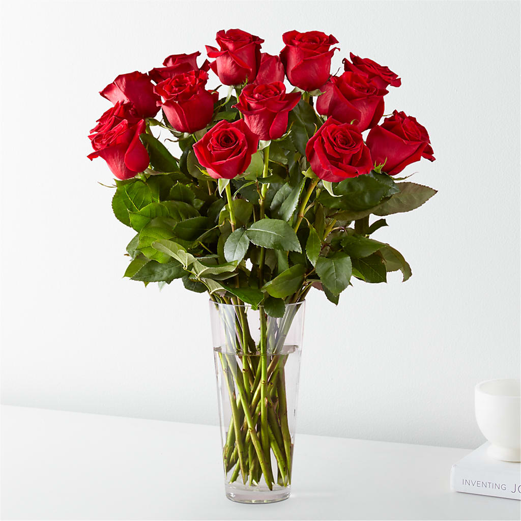 Long Stem Red Rose Bouquet – KATHY'S FLOWERS, Adair OK