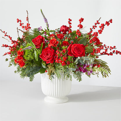 Big Red Bow Bouquet – KATHY'S FLOWERS, Adair OK