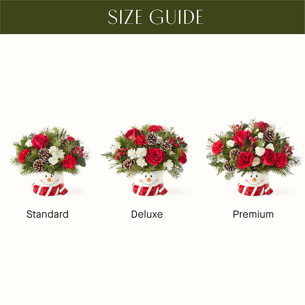 Jolly Snowman Bouquet – KATHY'S FLOWERS, Adair OK