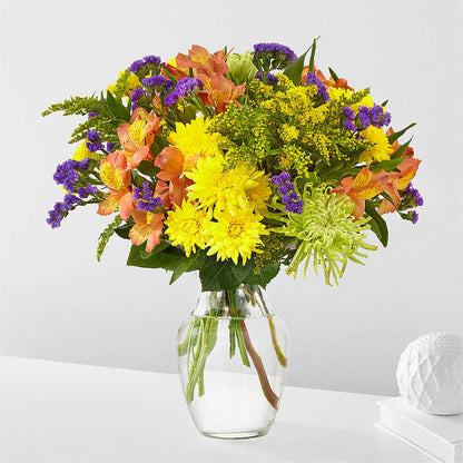Marmalade Skies Bouquet – KATHY'S FLOWERS, Adair OK
