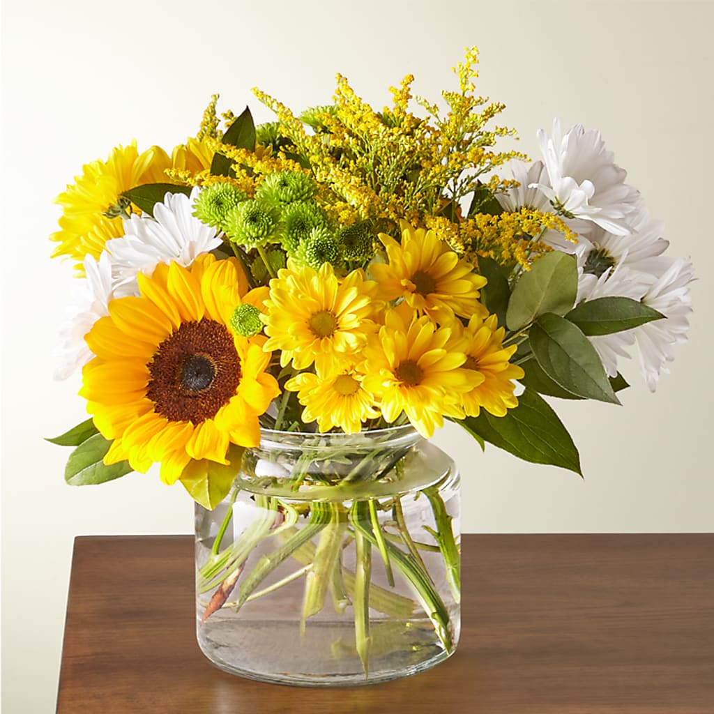 Hello Sunshine Bouquet – KATHY'S FLOWERS, Adair OK