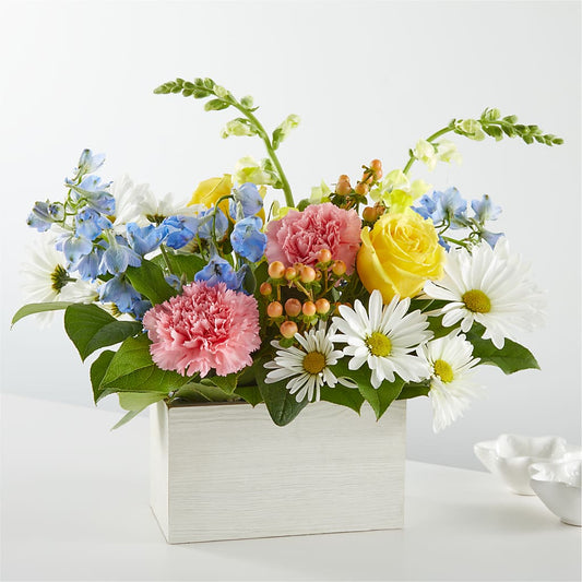 Sun Salutation Box Bouquet – KATHY'S FLOWERS, Adair OK
