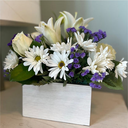 Beyond Blue Box Bouquet – KATHY'S FLOWERS, Adair OK