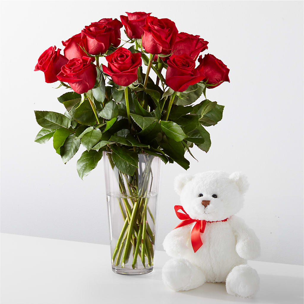 Romantic Long Stem Red Rose Bouquet Bundles – KATHY'S FLOWERS, Adair OK