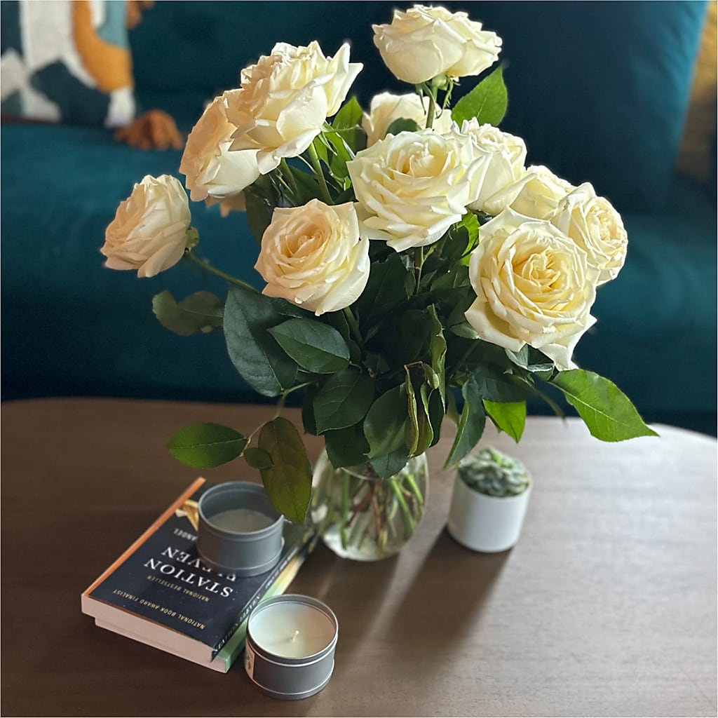 Long Stem Yellow Rose Bouquet – KATHY'S FLOWERS, Adair OK