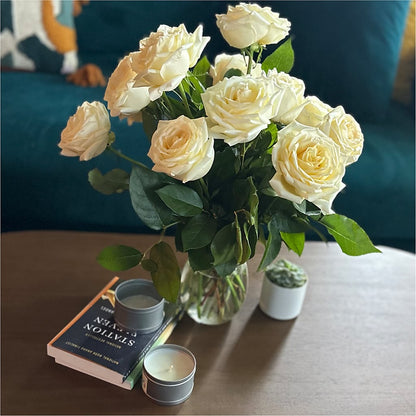 Long Stem Yellow Rose Bouquet – KATHY'S FLOWERS, Adair OK