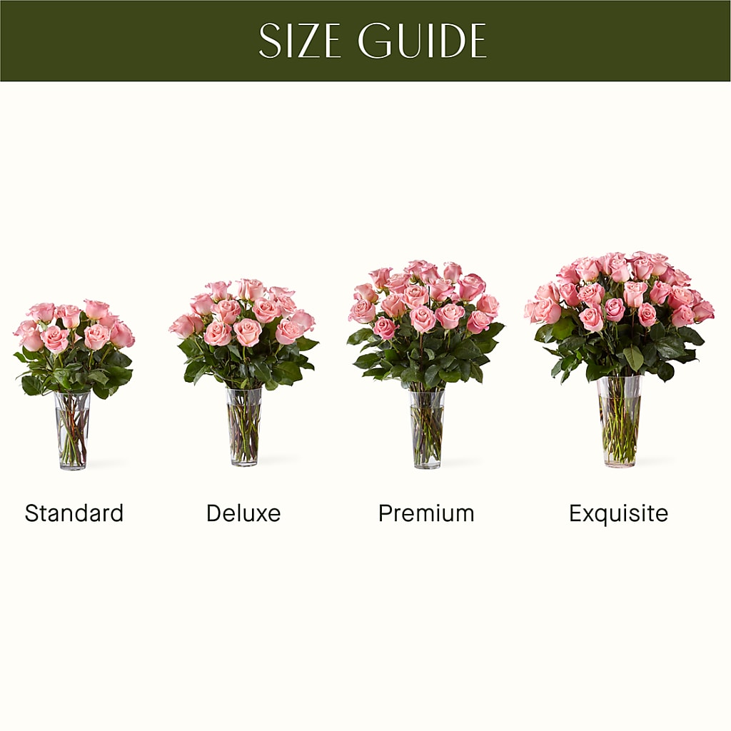 Long Stem Pink Rose Bouquet – KATHY'S FLOWERS, Adair OK