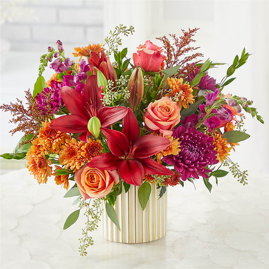 Burgundy Landscape Bouquet – KATHY'S FLOWERS, Adair OK