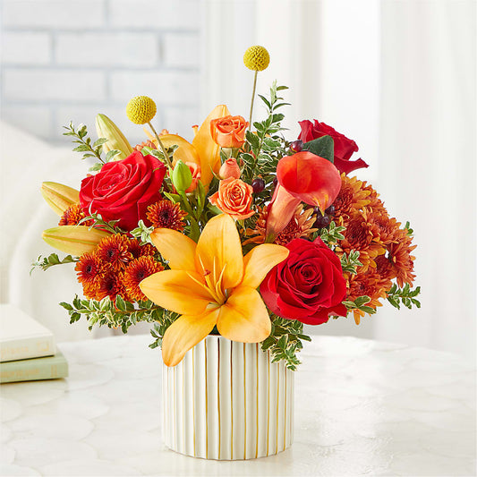 Scarlet Skies Bouquet – KATHY'S FLOWERS, Adair OK