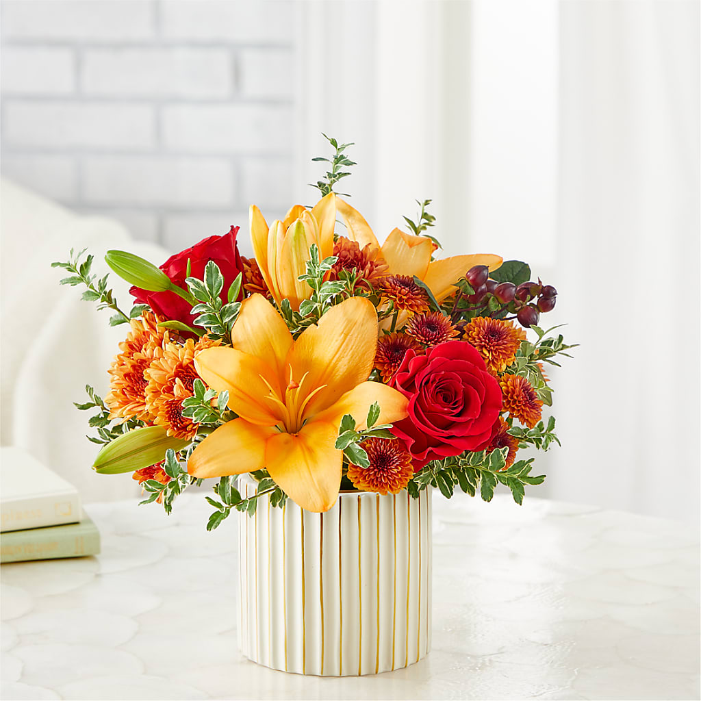 Scarlet Skies Bouquet – KATHY'S FLOWERS, Adair OK