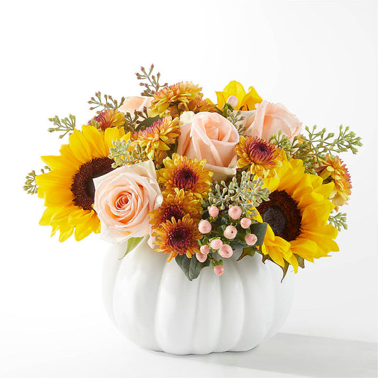 Pumpkin to Talk About Bouquet – KATHY'S FLOWERS, Adair OK