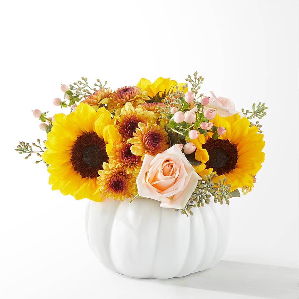 Pumpkin to Talk About Bouquet – KATHY'S FLOWERS, Adair OK
