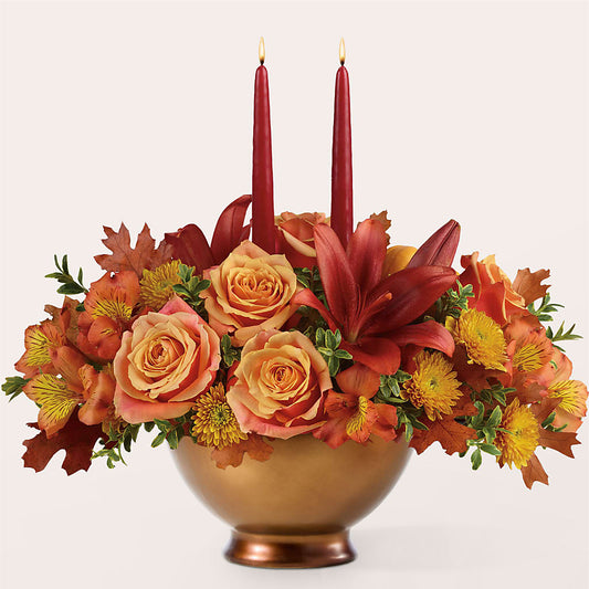 Harvest Table Centerpiece – KATHY'S FLOWERS, Adair OK