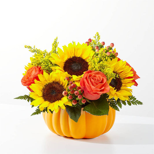Pick of the Patch Pumpkin Bouquet – KATHY'S FLOWERS, Adair OK