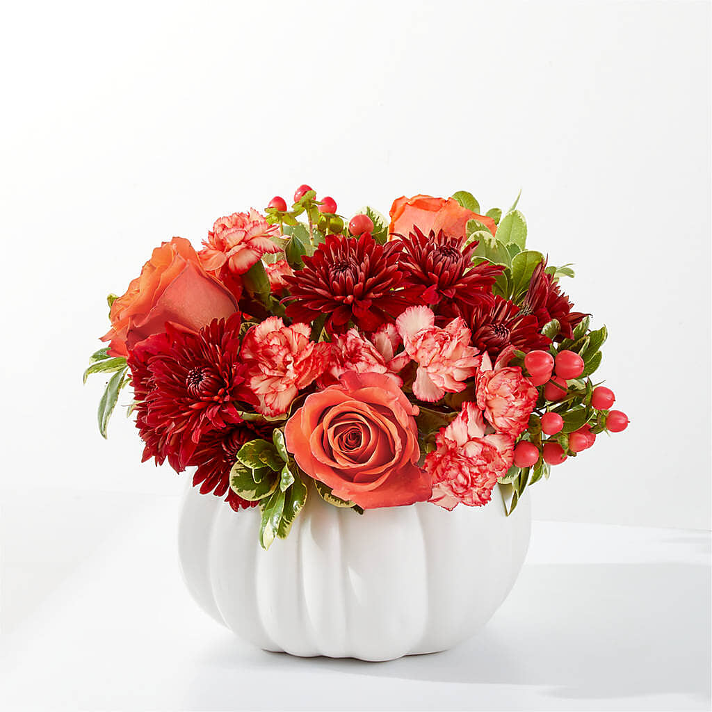 Autumn Air Pumpkin Bouquet – KATHY'S FLOWERS, Adair OK