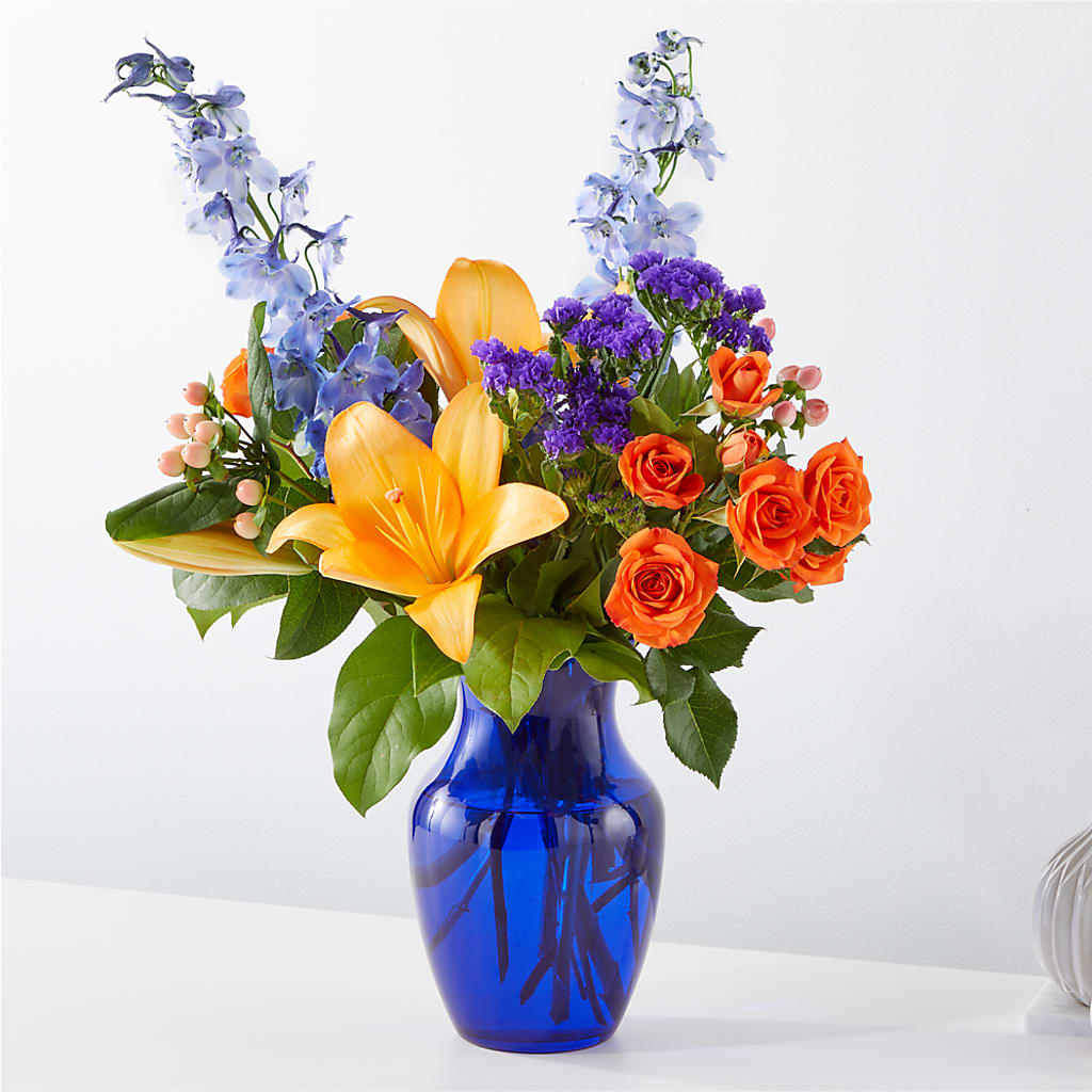 Radiant Citrus Bouquet – KATHY'S FLOWERS, Adair OK
