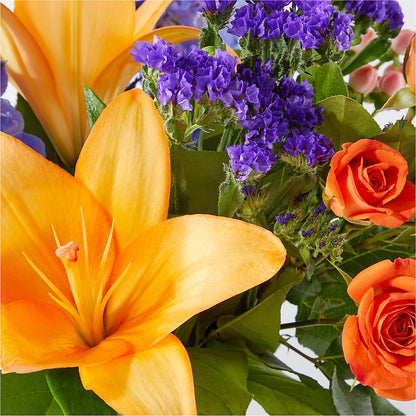Radiant Citrus Bouquet – KATHY'S FLOWERS, Adair OK