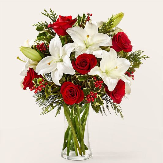 Sparkling Snowflakes Bouquet – KATHY'S FLOWERS, Adair OK
