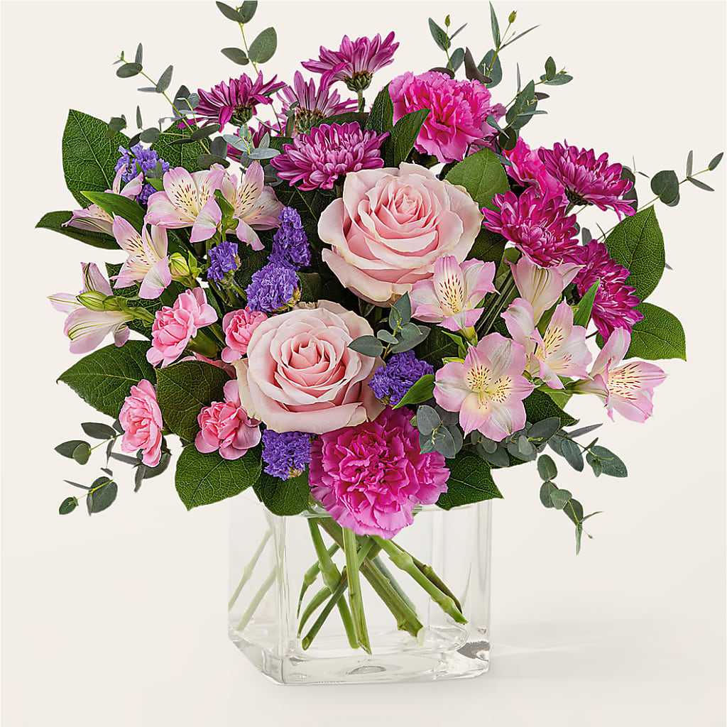 Rosy Radiance Bouquet – KATHY'S FLOWERS, Adair OK