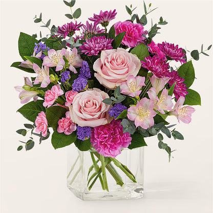 Rosy Radiance Bouquet – KATHY'S FLOWERS, Adair OK