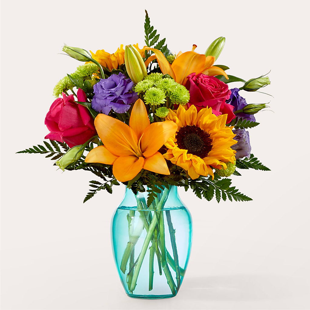 Double Rainbow Bouquet – KATHY'S FLOWERS, Adair OK