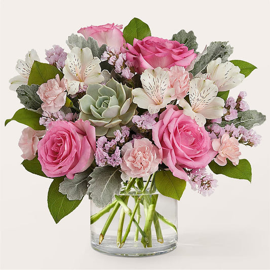 Dusty Rose Bouquet – KATHY'S FLOWERS, Adair OK
