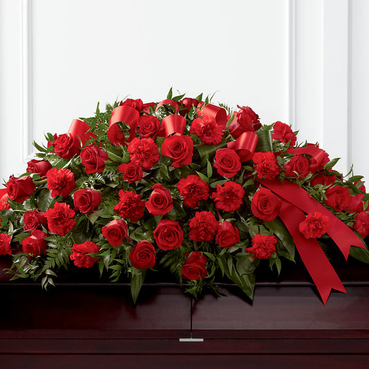 Tribute of Life Casket Spray – KATHY'S FLOWERS, Adair OK