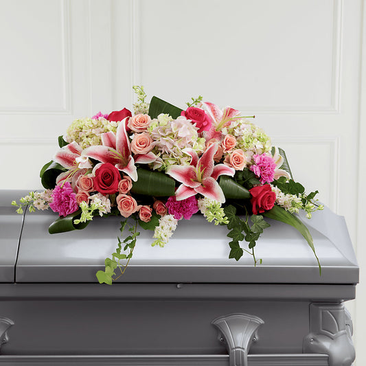 Splendid Grace Casket Spray – KATHY'S FLOWERS, Adair OK