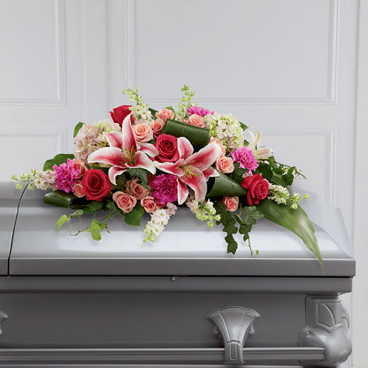 Splendid Grace Casket Spray – KATHY'S FLOWERS, Adair OK
