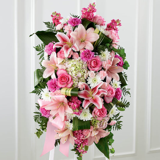 Comforting Standing Spray – KATHY'S FLOWERS, Adair OK