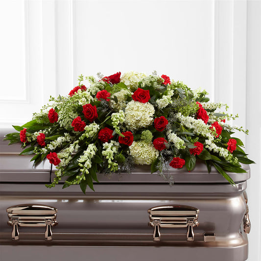 Sincerity Casket Spray – KATHY'S FLOWERS, Adair OK