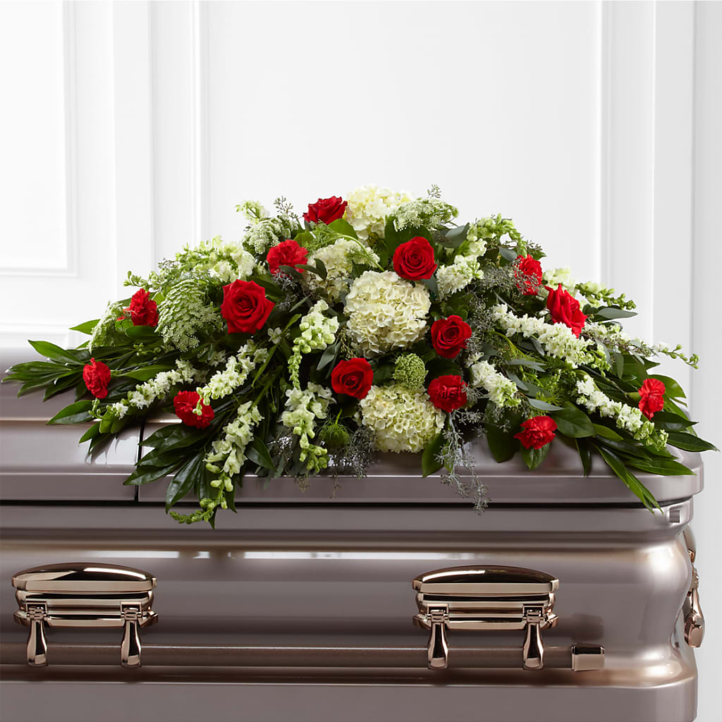 Sincerity Casket Spray – KATHY'S FLOWERS, Adair OK