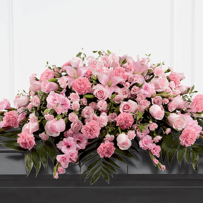 Garden of Comfort Casket Spray (Standard) – KATHY'S FLOWERS, Adair OK
