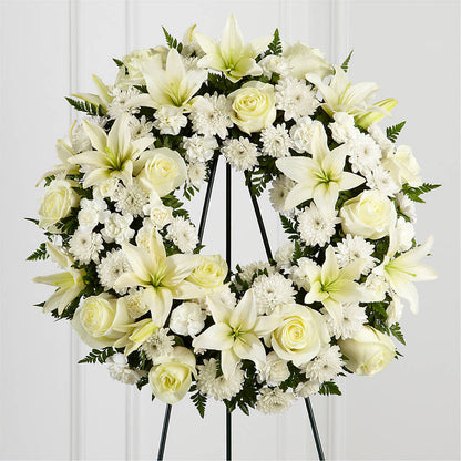 Treasured Tribute Wreath – KATHY'S FLOWERS, Adair OK