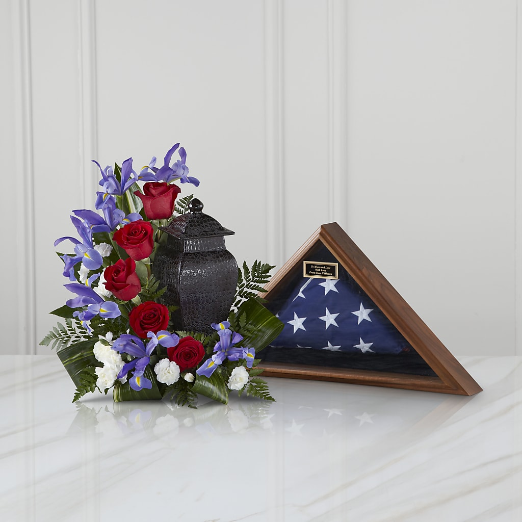 Patriotic Tribute Arrangement – KATHY'S FLOWERS, Adair OK