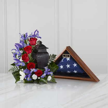 Patriotic Tribute Arrangement – KATHY'S FLOWERS, Adair OK