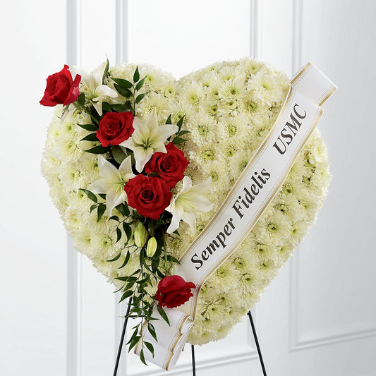 Heartfelt Hero Standing Heart – KATHY'S FLOWERS, Adair OK