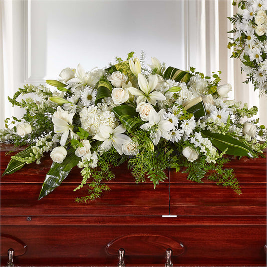 Abundance Casket Spray – KATHY'S FLOWERS, Adair OK