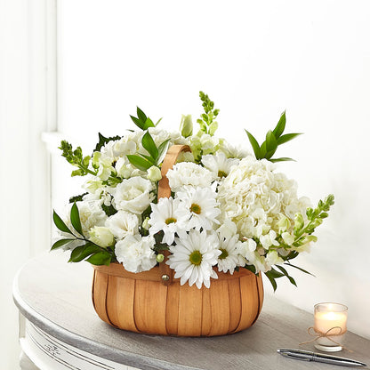 Pure Ivory Basket – KATHY'S FLOWERS, Adair OK