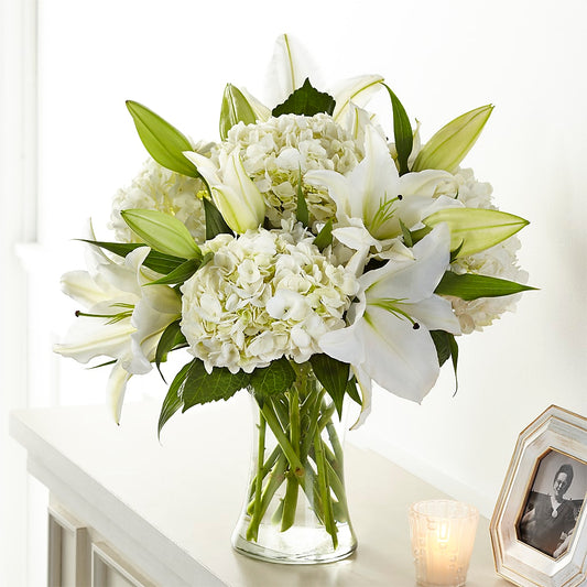 Compassionate Lily Bouquet – KATHY'S FLOWERS, Adair OK
