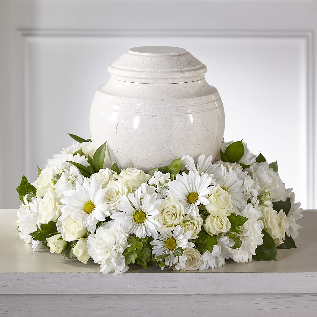 Ivory Gardens Cremation Adornment – KATHY'S FLOWERS, Adair OK